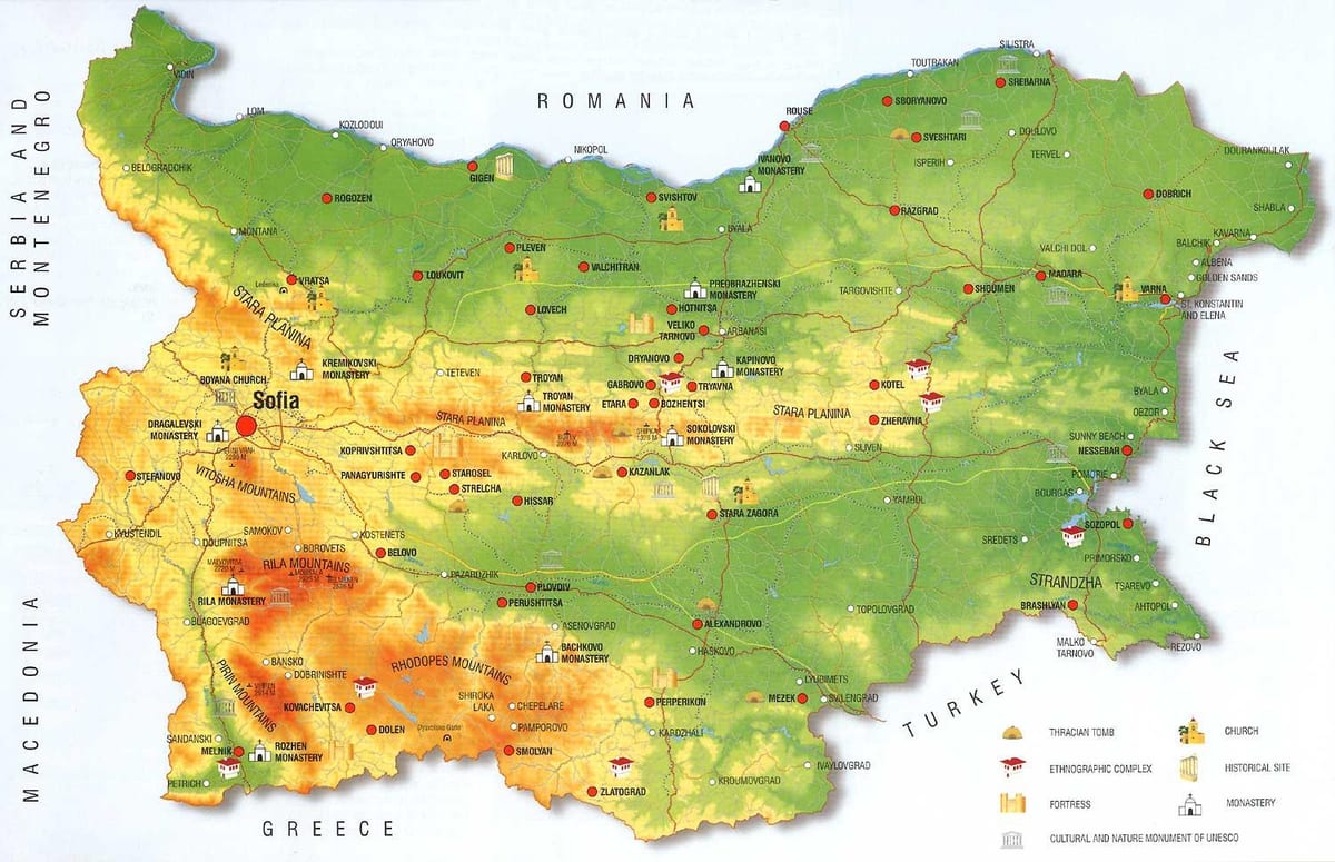 Lev montanhas mapa