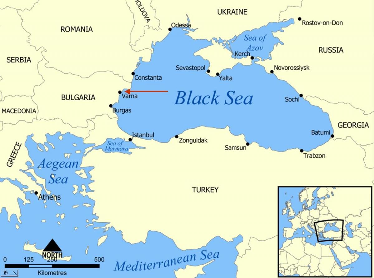 Bulgária localização no mapa