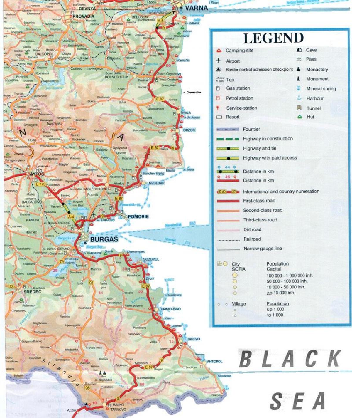 Lev costa do mar negro mapa