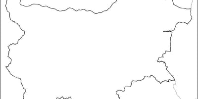 Mapa da Bulgária contorno do mapa
