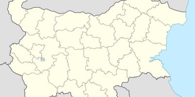 Mapa da Bulgária mapa do vetor de