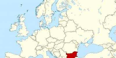 Mapa mostrando a Bulgária