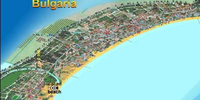 Mapa de cacau praia Bulgária