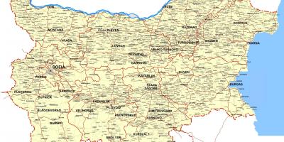 Bulgária mapa do país